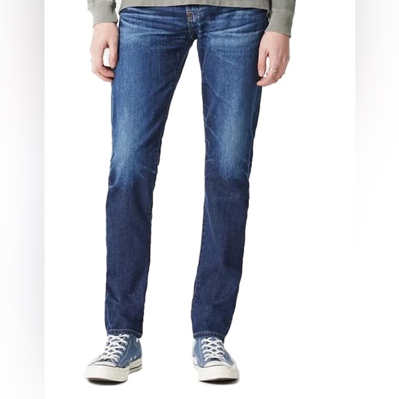 AG Adriano Goldschmied Dark Blue Men's Straight Jeans Size 32 - Picture 1 of 10